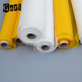 Chine Armure toile jaune blanche de maille d'impression d'écran en soie de polyester de tension élevée fournisseur