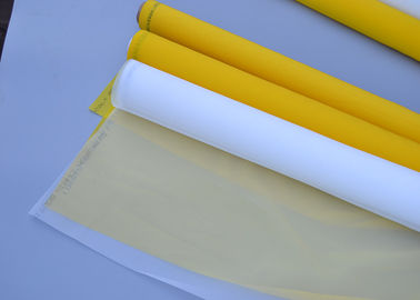 Chine Maille blanche et jaune d'impression d'écran de polyester très utilisée dans le filtrage fournisseur