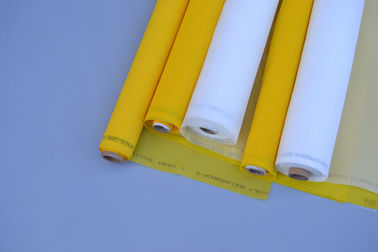 Chine Couleur de monofilament de polyester de 100 % d'écran de maille matérielle d'impression blanche/jaune fournisseur