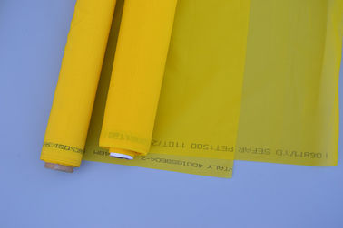 Chine Armure toile de polyester d'écran en soie de maille jaune d'impression à haute résistance fournisseur