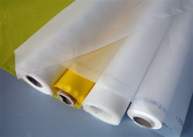 Chine Maille d'impression d'écran de polyester d'armure toile, maille jaune blanche de tissu d'écran fournisseur