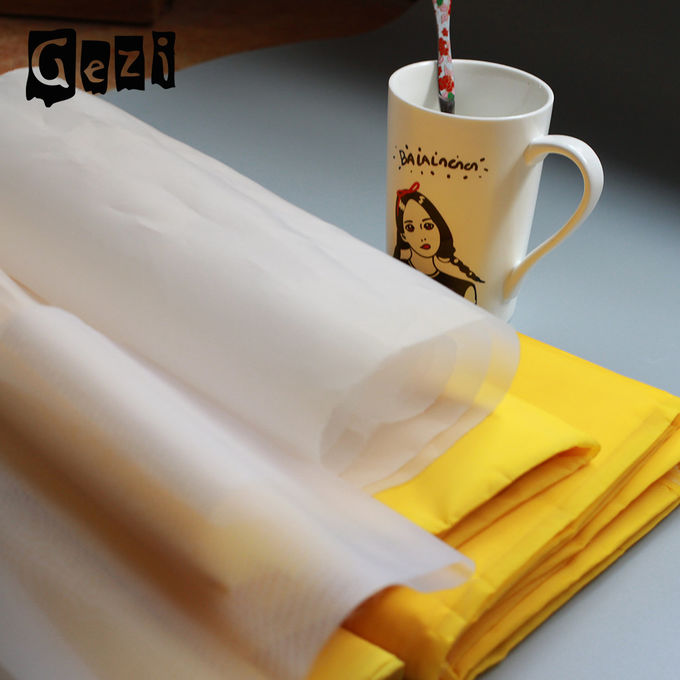 Armure toile jaune blanche de maille d'impression d'écran en soie de polyester de tension élevée