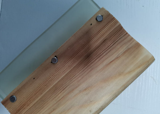 Racle d'impression d'écran de poignée en bois de pin avec la lame claire de 70 duromètres